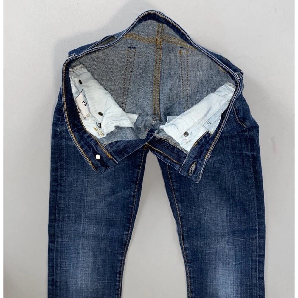 R13 Boy Skinny Made In Italy Crop Jeans R13WM0086-59 Women's Size 24 EUC! - Picture 3 of 5